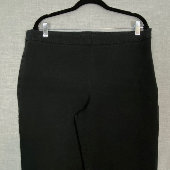 Talbots Chatham Ankle Pants Sz 16 Black Side Zipper - Picture 2 of 9